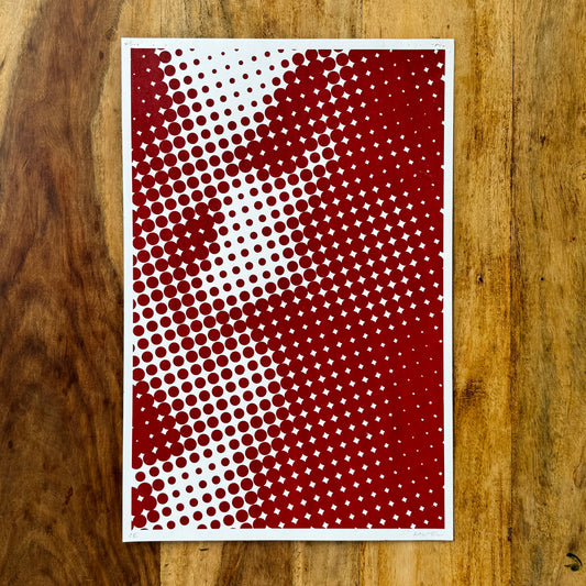 Red Eva Screenprint